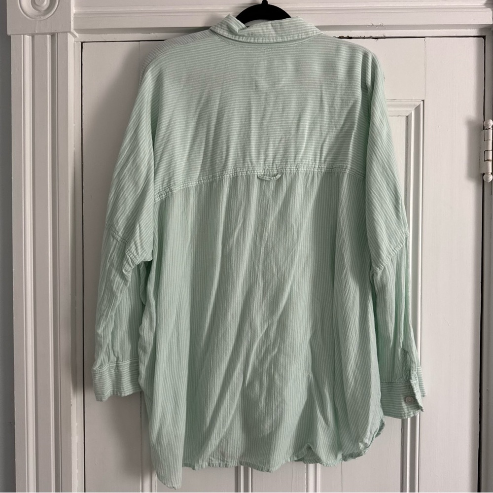 Mint Oversized Button Down Shirt - image 2